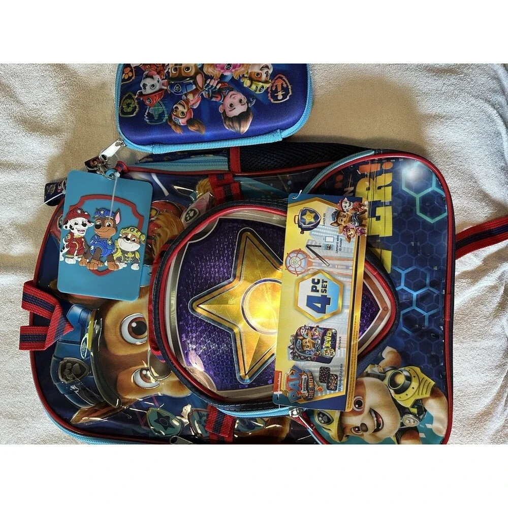 Paw Patrol The Movie 4 Piece Kids Backpack